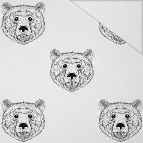 MEDVĚDI (hlavy)   - Hydrofobní česaná teplákovina