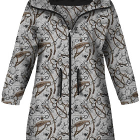 DĚTSKÁ BUNDA PARKA (ARIEL) - JEŹDZIECTWO (HOBBY I ZAWODY) / acid - softshell