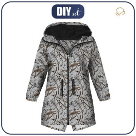 DĚTSKÁ BUNDA PARKA (ARIEL) - JEŹDZIECTWO (HOBBY I ZAWODY) / acid - softshell