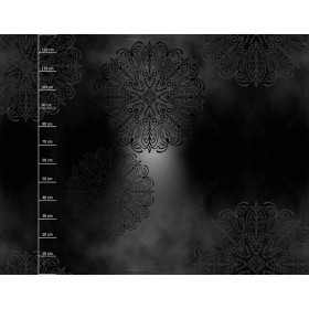 MISTY MANDALA - teplákovina počesaná s elastanem ITY
