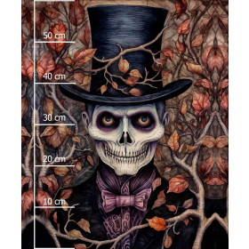 SKELETON - Paneel (60cm x 50cm) bavlněná tkanina