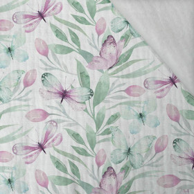 MOTÝLI MIX VZ.1 (AKVARELOVÍ MOTÝLI) - Mušelín bavlněný