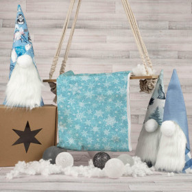 SNĚHOVÉ VLOČKY VZ.2 / ACID WASH mořský  - Organická Teplákovina