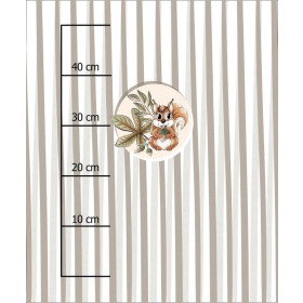 VEVERKY V LISTECH (PODZIM V LESE ) - panel 50cm x 60cm