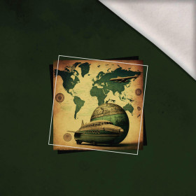 TRAVEL TIME vz. 4 - Panel (75cm x 80cm) teplákovina počesaná s elastanem ITY