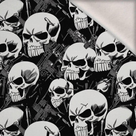 BAD SKULLS - teplákovina počesaná s elastanem ITY