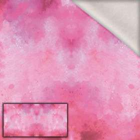 PINK SPECKS - panel (80cm x 155cm) teplákovina počesaná s elastanem ITY