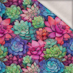 SUCCULENT PLANTS VZ. 4 - teplákovina počesaná s elastanem ITY