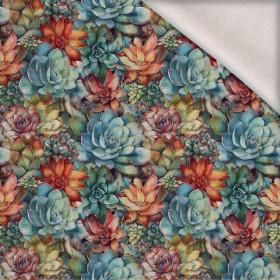 SUCCULENT PLANTS VZ. 7 - teplákovina počesaná s elastanem ITY