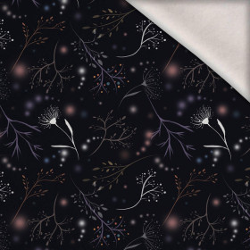 ZIMNÍ VĚTVIČKY vz. 2 (ZIMA V PARKU) - teplákovina počesaná s elastanem ITY