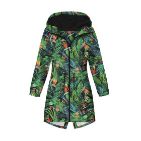 DÁMSKÁ BUNDA PARKA (ANNA) - RAJSKÁ DŽUNGLE/ černý - softshell