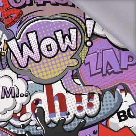 KOMIKS (fialový - červený) - softshell