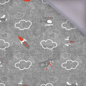 LETADLA (LETADLA) / ACID WASH šedý - softshell
