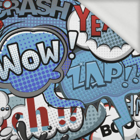 KOMIKS (modrý - červený) - Organická Teplákovina