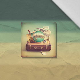 TRAVEL TIME VZ. 2 - Paneel (60cm x 50cm) bavlněná tkanina