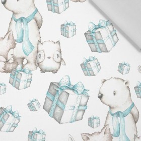 KOUZELNÍ PŘÁTELÉ (KOUZELNÝ VÁNOČNÍ LES) - bavlněná tkanina