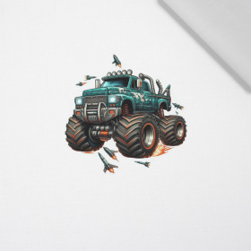 MONSTER TRUCK VZ. 2 - Paneel (60cm x 50cm) bavlněná tkanina