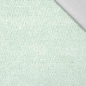 ROZŘEZANÝ JEANS (mentolový) - tkanina bawełniana