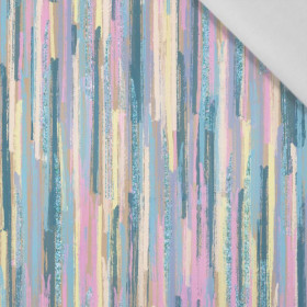 DUHOVÉ  VERTIKÁLNÍ PRUHY - bavlněná tkanina