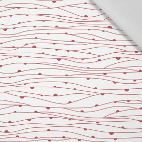VALENTÝNSKÁ ROSA / bílý (VALENTÝNSKÝ MIX) - tkanina bawełniana