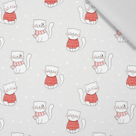 ZIMNÍ KOČKY (ZIMNÍ HRA) - tkanina bawełniana