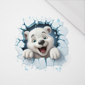 HAPPY BEAR - panel (60cm x 50cm) SINGLE JERSEY