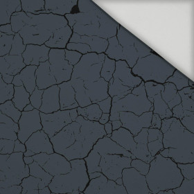 GRAFIT PRASKLÁ ZEMĚ (ČERNÁ) - rychleschnoucí tkanina
