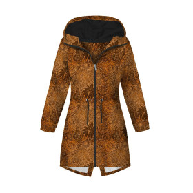 DÁMSKÁ BUNDA PARKA (ANNA) - ZLATÝ PROLAMOVANÝ VZOR - softshell