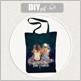 SHOPPER KABELKA - BEST FRIENDS - voděodolná tkanina - Sada šití