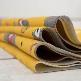 Rock N Roll bear / hořčicový - teplákovina 