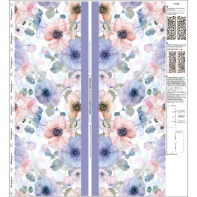 PAREO - FLOWERS wz.12 - Sada šití 
