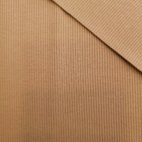 Pletenina žebrovaná - Karamel (D-10) 