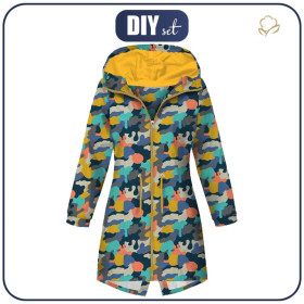 DÁMSKÁ BUNDA PARKA (ANNA) - BAREVNÉ MORO vz. 2 - softshell