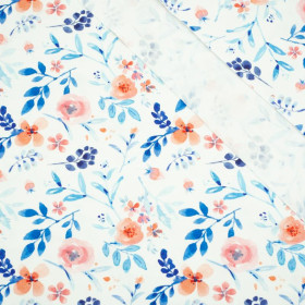 MALOVANÉ PIVOŇKY / bílý - úplet TE210