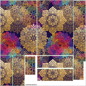ZVÍŘECÍ POSTEL - MANDALA vz. 2 - sada siti