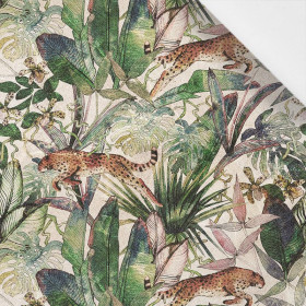 GEPARDI / listí - bavlněná tkanina
