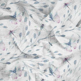 MOTÝLI MIX VZ. 3 (AKVARELOVÍ MOTÝLI) - Mušelín bavlněný