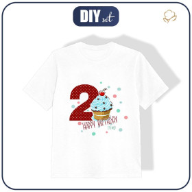 DĚTSKÉ TRIČKO - 2 NAROZENINY / MUFFIN - single jersey