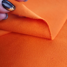 Prémiová teplákovina s jemnou smyčkou - ORANGE