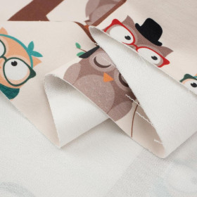 SOVY / béžové - teplákovina 