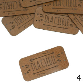 Cedulka ''DLA CIEBIE'' 2,5x5cm - barva na výběr