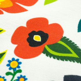 FOLKLOR ŁOVICKÝ / bílá - teplákovina SP250