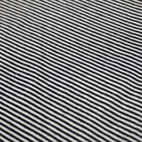 PRUHY TMAVĚ MODRÁ / BÍLÁ 0,2 cm x 0,2 cm - VISCOSE JERSEY