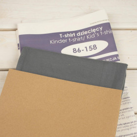 2-PACK - BASIC DĚTSKÉ TRIČKO - DARK GREY - Sada šití