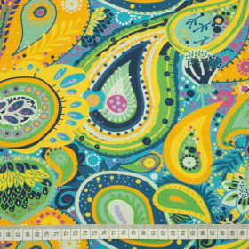 Paisley wz. 3 - organický úplet single jersey s elastanem 