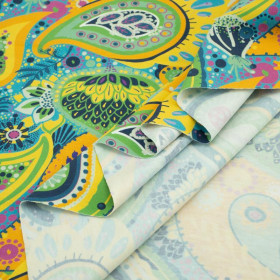 Paisley wz. 3 - organický úplet single jersey s elastanem 