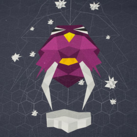 MROŽ / fialový - panel, teplákovina PE240