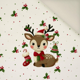 WINTER ANIMALS wz.13 - panel (60cm x 50cm)  Potahový velur 