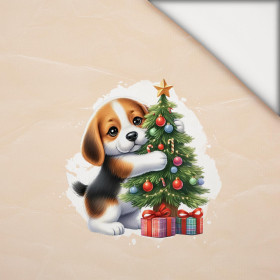 WINTER ANIMALS wz.15 - panel (60cm x 50cm) lehký, česaný úplet