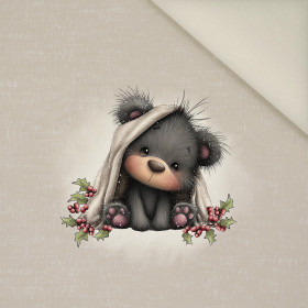 WINTER ANIMALS wz.8 - panel (60cm x 50cm)  Potahový velur 